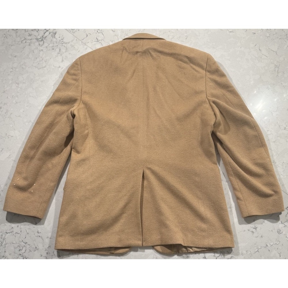 VTG Kuppenheimer Warren of Stafford Blazer Mens 42R Tan Camel Hair Sport Coat - Picture 8 of 13